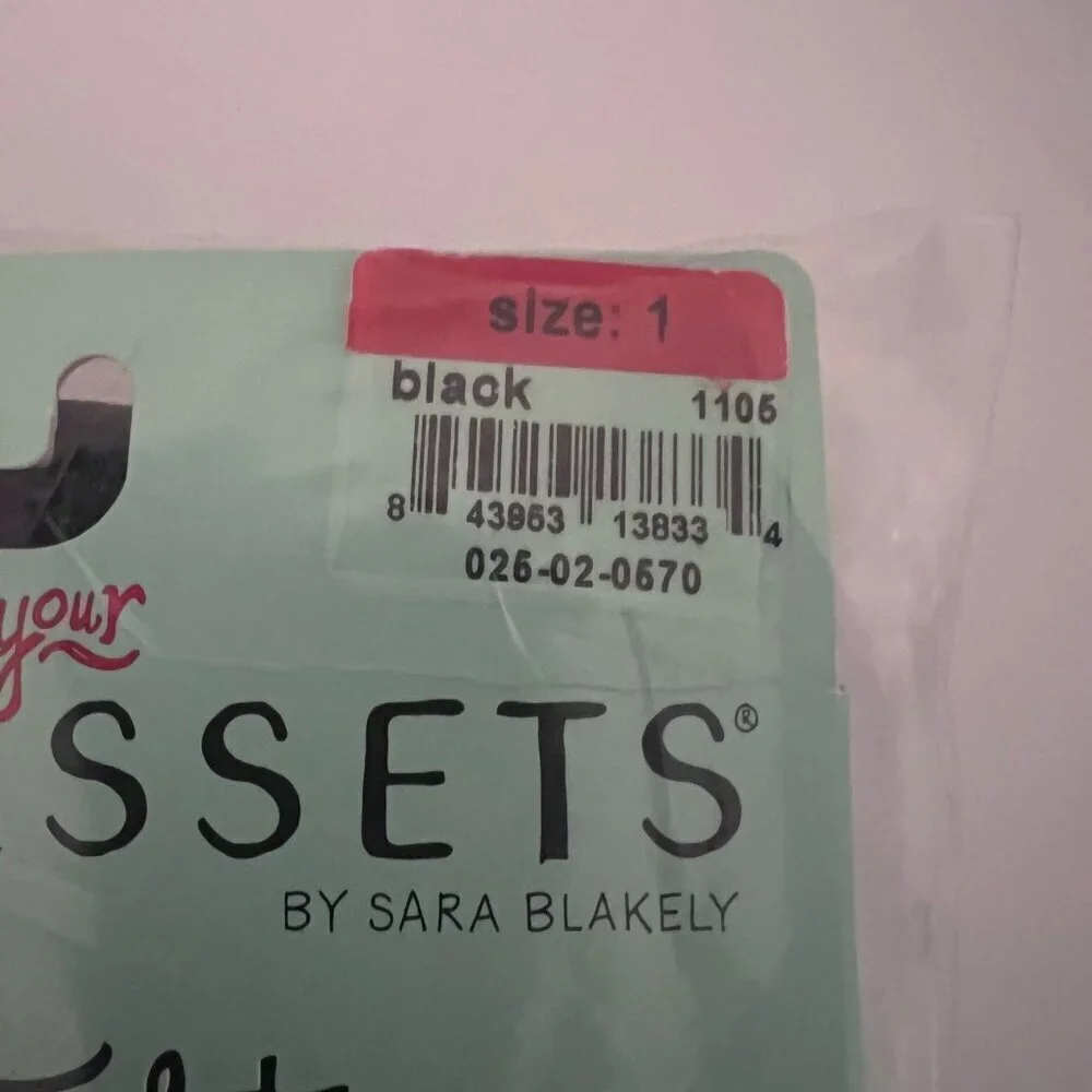 Love Your Assets Spanx Sheers Tights Flipside Diamond Reversible Shaping Black 1